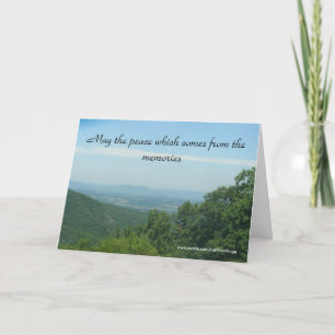 Cartão Que a paz chegue, Condolence Card