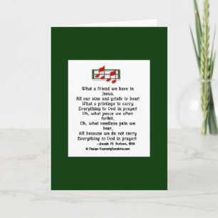 Cartão Que Amigo temos em Jesus