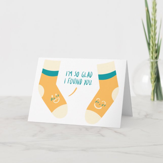 Cartão Que bom que te encontrei (Frente)