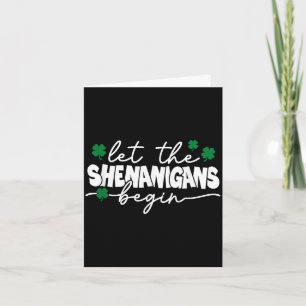 Cartão Que comece as travessuras camisa homens mulheres s