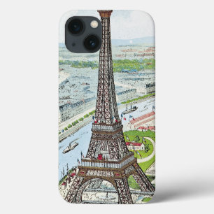 Cartão que descreve a torre Eiffel