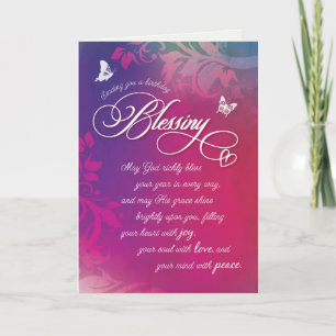 Cartão Que Deus abençoe seu ano em todos os sentidos