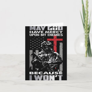 Cartão Que Deus Tenha Compaixão Dos Meus Inimigos Porque 