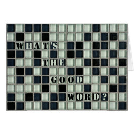 Cartão Que é a boa palavra?