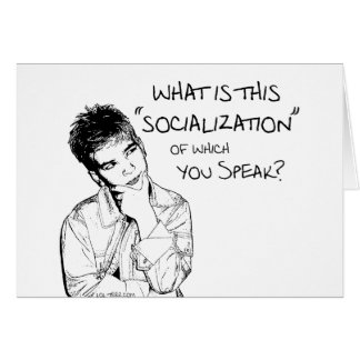Cartão Que é socialização?