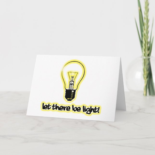 Cartão Que Haja Luz (Frente)