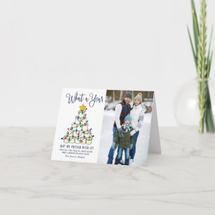 Cartão Que Natal de Ano 2 Saudação Fotográfica