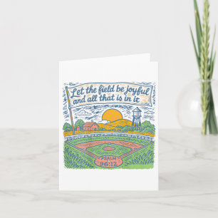 Cartão Que O Campo Seja Joyful Engraçado Dia De Jogo De B