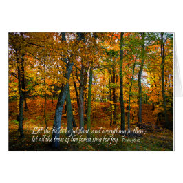 Cartão Que os campos sejam jubilantes