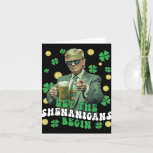 Cartão Que Os Shenanigans Comecem A Engraçada Trump St Pa