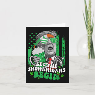 Cartão Que Os Shenanigans Comecem A Engraçada Trump St Pa