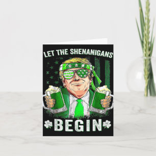 Cartão Que Os Shenanigans Comecem A Engraçada Trump St Pa