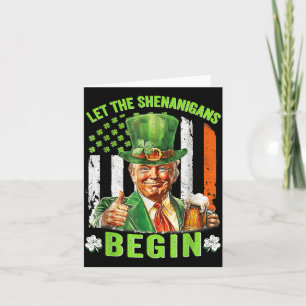 Cartão Que Os Shenanigans Comecem A Engraçada Trump St Pa