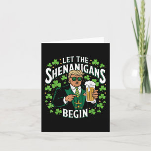 Cartão Que Os Shenanigans Comecem A Engraçada Trump St Pa