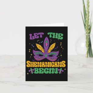 Cartão Que Os Shenanigans Comecem A Mardi Gras 2