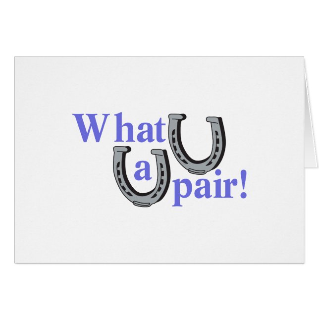 Cartão Que par! (Frente Horizontal)