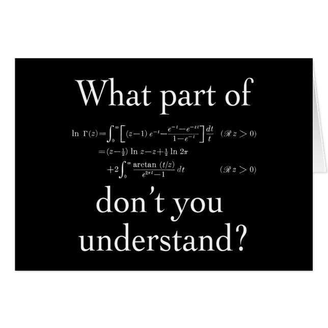 Cartão Que parte de... Branco no escuro (Frente Horizontal)