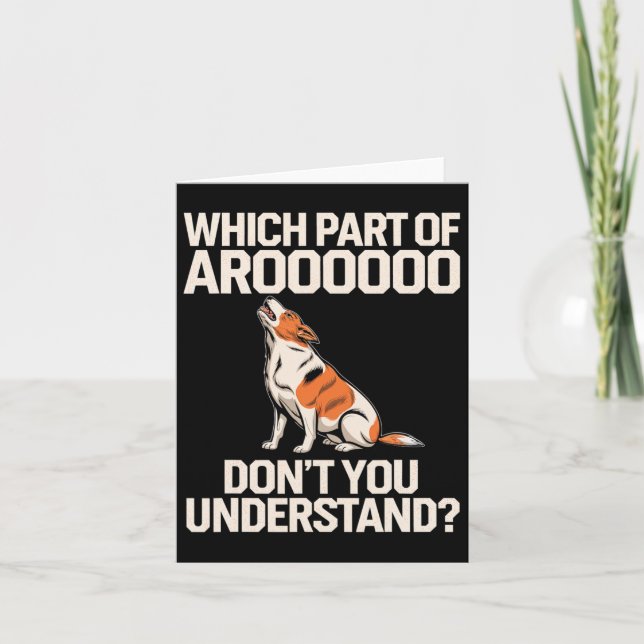 Cartão Que Parte Do Cachorro Aroooo Sobrou Os Proprietári (Frente)
