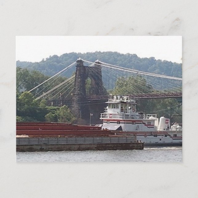 Cartão que roda, West Virginia WV dos cartão (Frente)