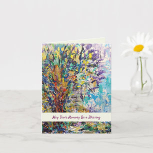 Cartão Que sua memória seja uma bênção
