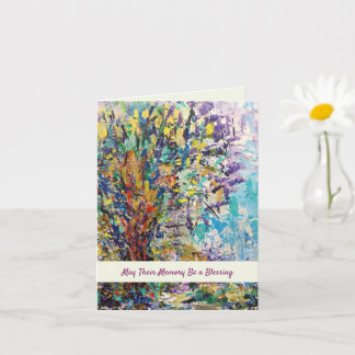 Cartão Que sua memória seja uma bênção