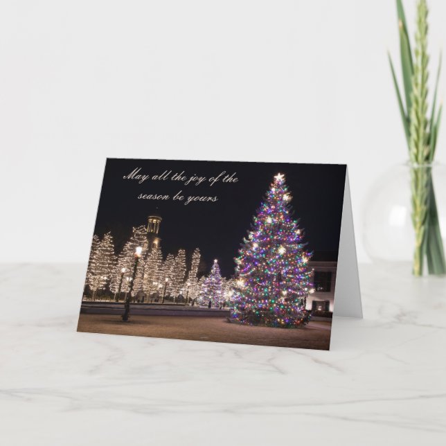 Cartão Que toda a alegria da temporada seja sua (Frente)