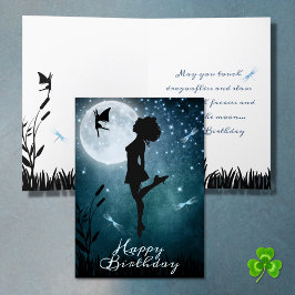 Cartão Que você dança com fadas irlandesas Dance Birday