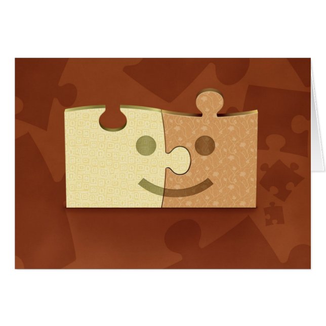 Cartão Quebra-cabeça (Frente Horizontal)