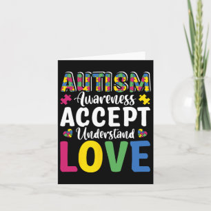 Cartão Quebra-cabeça Autismo Accept Entender Dis de Amor