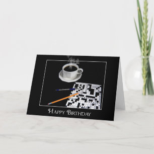 Cartão quebra-cabeça de palavras cruzadas para pai