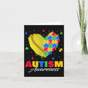 Cartão Quebra-cabeça Softbyll Ll Autismo do coração Autis