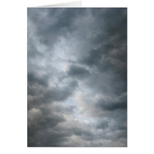 Cartão Quebra das nuvens de tempestade