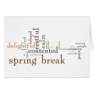 Cartão Quebra de primavera (Dentro do Vazio)