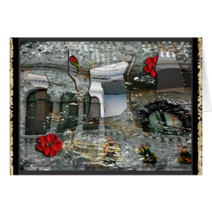 Cartão Quebrado, espalhado e enrolado