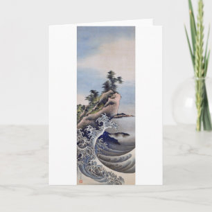 Cartão Quebrando Ondas, Hokusai