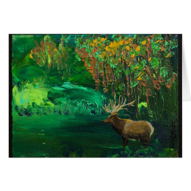 Cartão Queda dos alces (Frente horizontal)