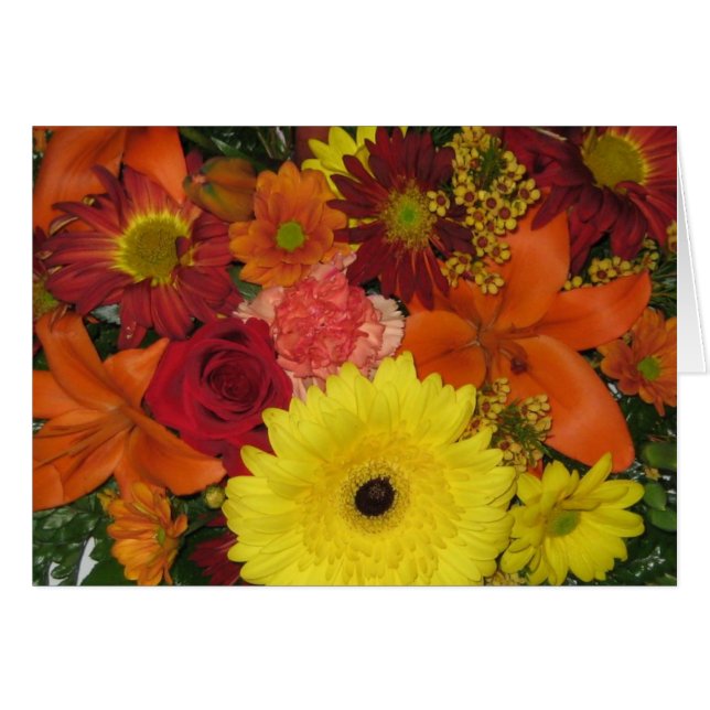 Cartão Queda Floral (Frente Horizontal)