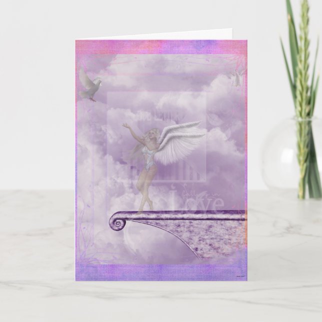 Cartão Queda no amor (Frente)