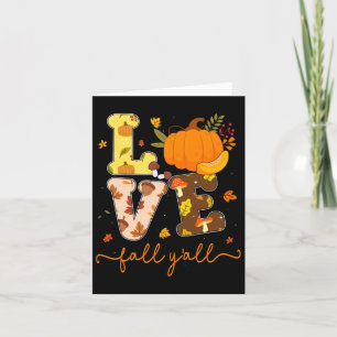 Cartão Queda Pumpkin Amor Queda Vocês Cair Deixam Mulhere