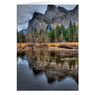Cartão Quedas cénicos de Yosemite