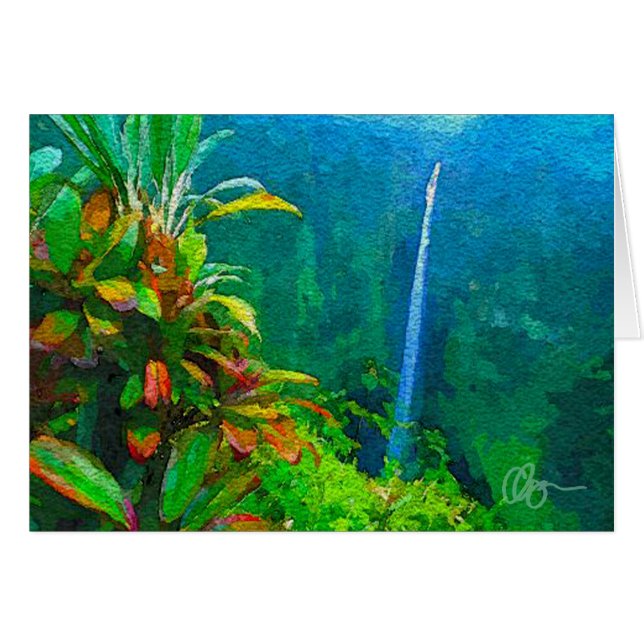 Cartão Quedas de Akaka (Frente Horizontal)