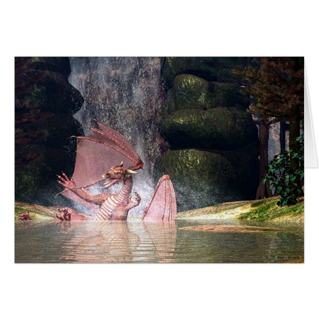 Cartão Quedas do dragão (Frente Horizontal)