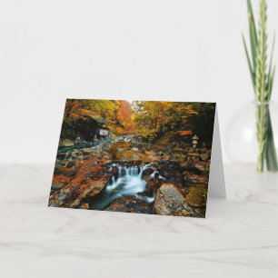 Cartão Quedas Takaragawa Onsen Osenkaku, Japão