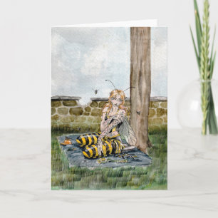 Cartão 'Queen Bee' Blank Greeting Card