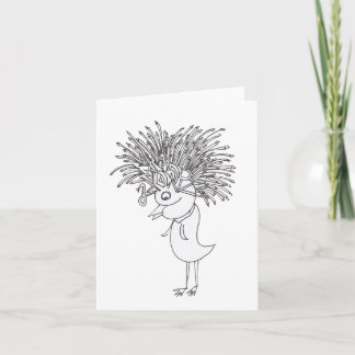 Cartão Queen Birdie Note Card Design