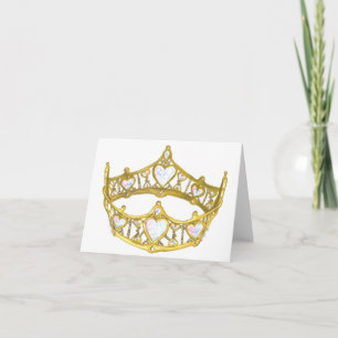 Cartão Queen of Hearts crown note card