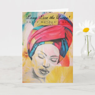 Cartão QUEENIFICENTE - Placa de Dia de as mães