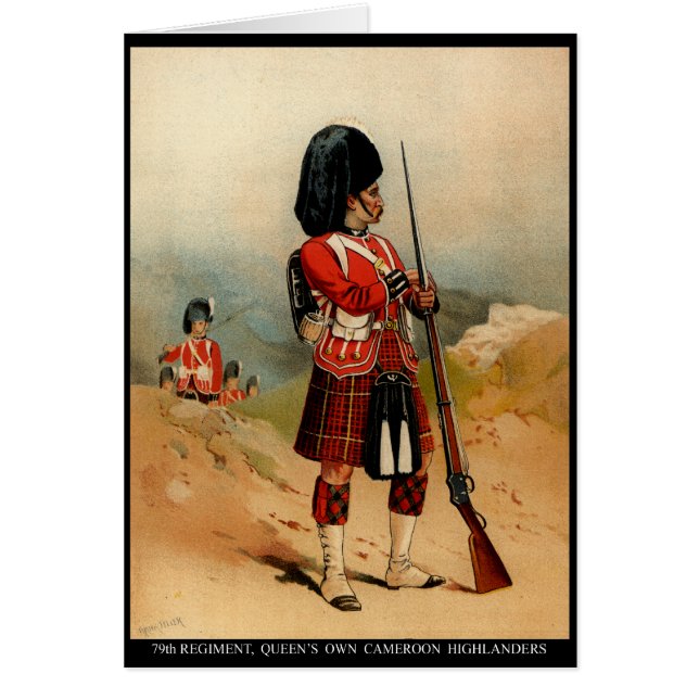 Cartão Queens Camarões Highlanders (Frente)