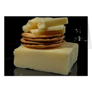 Cartão Queijo cheddar branco