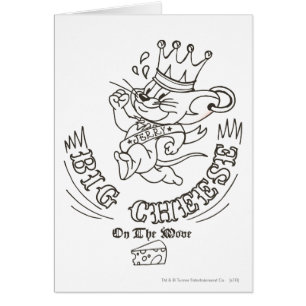 Cartão Queijo grande de Jerry na lua 1